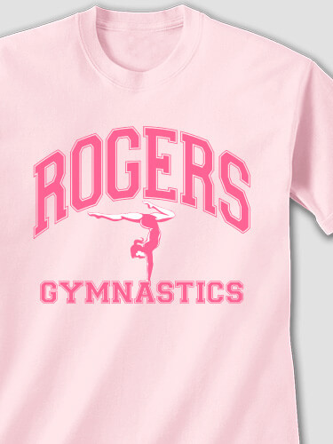 Gymnastics Light Pink Adult T-Shirt