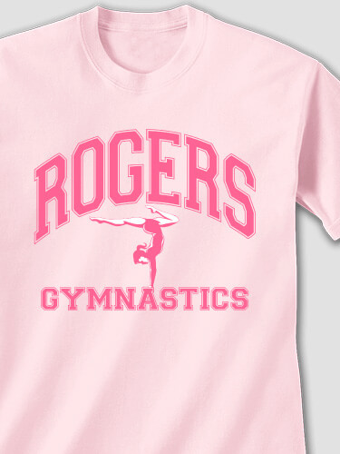 Light Pink Gymnastics Personalized tshirt 