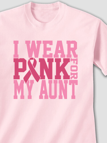 I Wear Pink Light Pink Adult T-Shirt