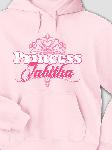 Princess Light Pink Adult Hooded Sweatshirt