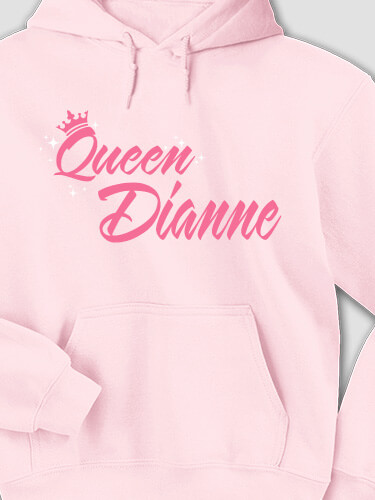 Queen Light Pink Adult Hooded Sweatshirt