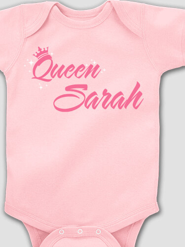 Queen Light Pink Baby Bodysuit