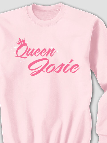 Queen Light Pink Adult Sweatshirt