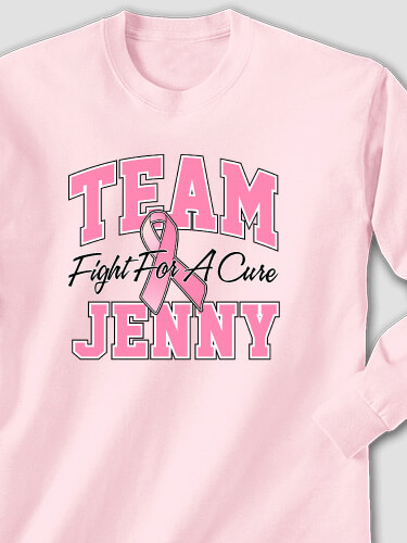 Team Pink Light Pink Adult Long Sleeve