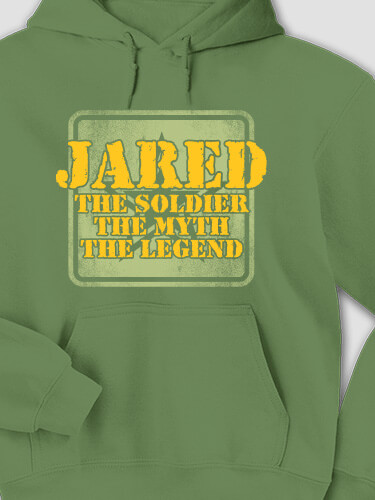 Army Myth Legend Military Green Adult Hooded Sweatshirt