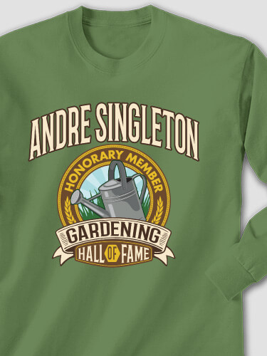 Gardening Hall Of Fame Military Green Adult Long Sleeve