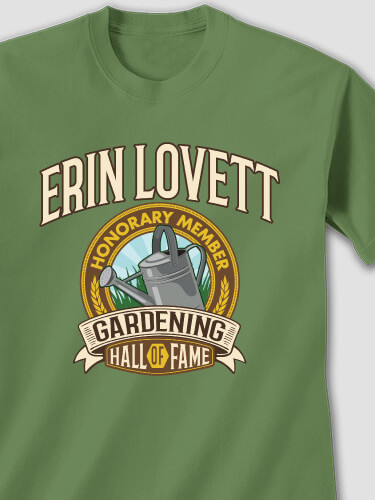 Gardening Hall Of Fame Military Green Adult T-Shirt