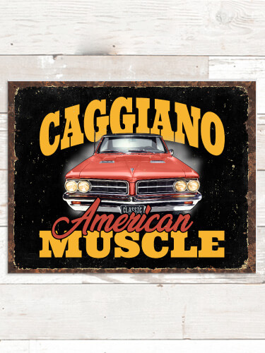 American Muscle Car NA Tin Sign 16 x 12.5