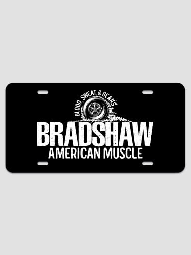 American Muscle NA License Plate