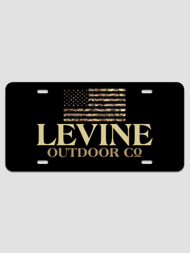 American Outdoor Company NA License Plate