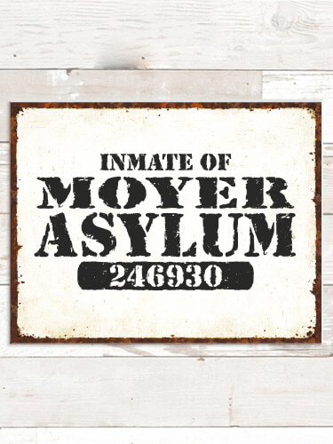 Asylum NA Tin Sign 16 x 12.5
