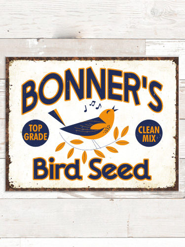 Bird Seed NA Tin Sign 16 x 12.5