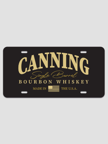 Bourbon Whiskey NA License Plate
