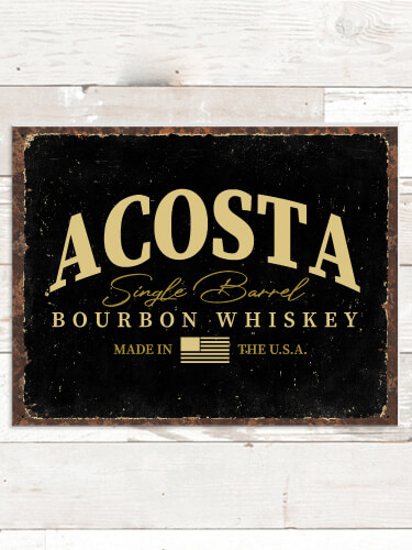 Bourbon Whiskey NA Tin Sign 16 x 12.5