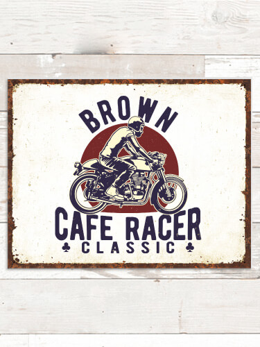 Cafe Racer NA Tin Sign 16 x 12.5