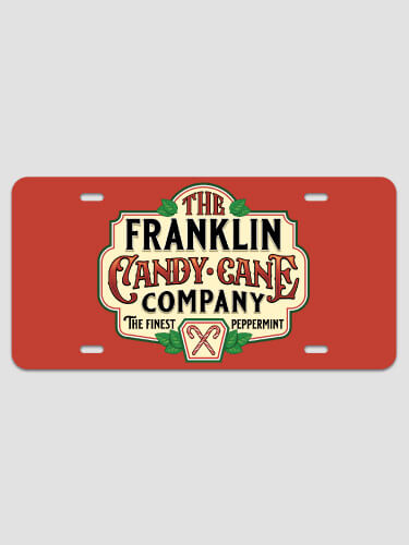 Candy Cane Company NA License Plate