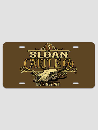 Cattle Company NA License Plate