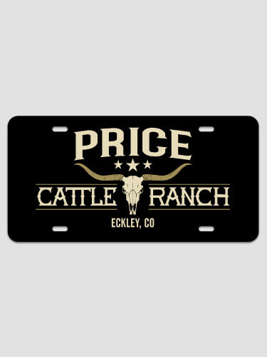 Cattle Ranch NA License Plate