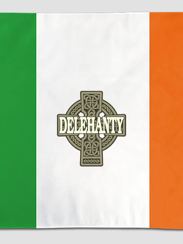 Celtic Stone Cross NA Irish Flag