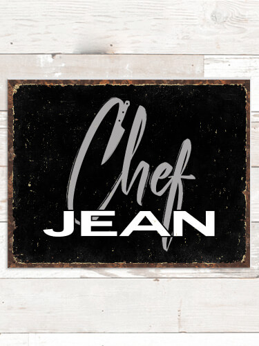 Chef NA Tin Sign 16 x 12.5