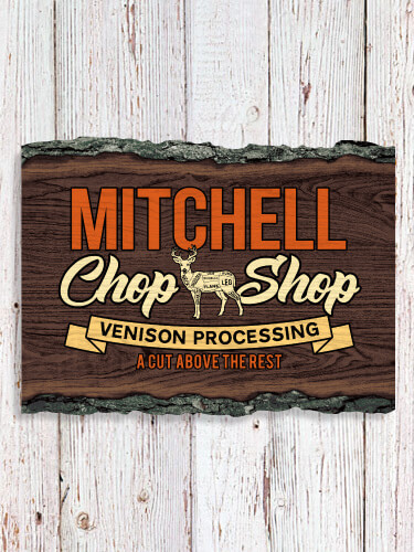 Chop Shop NA Faux Sliced Log Plaque