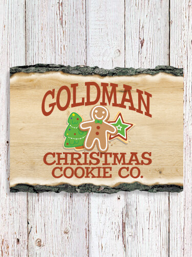 Christmas Cookie Company NA Faux Sliced Log Plaque