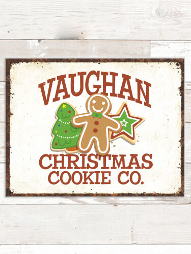 Christmas Cookie Company NA Tin Sign 16 x 12.5