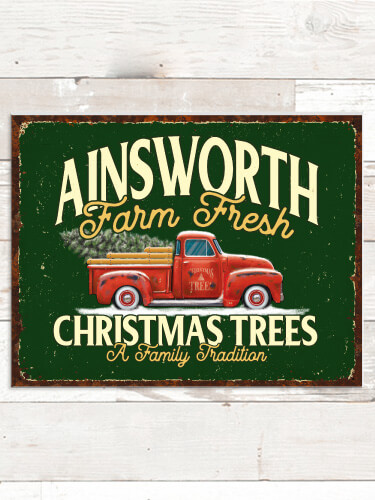 Christmas Tree Farm NA Tin Sign 16 x 12.5