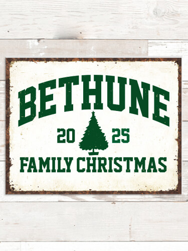 Christmas Varsity NA Tin Sign 16 x 12.5