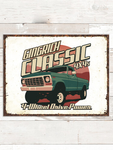 Classic 4X4s NA Tin Sign 16 x 12.5