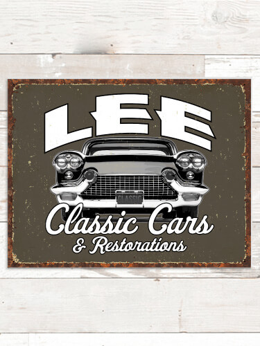 Classic Cars NA Tin Sign 16 x 12.5