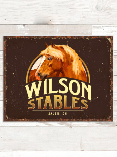 Classic Stables NA Tin Sign 16 x 12.5