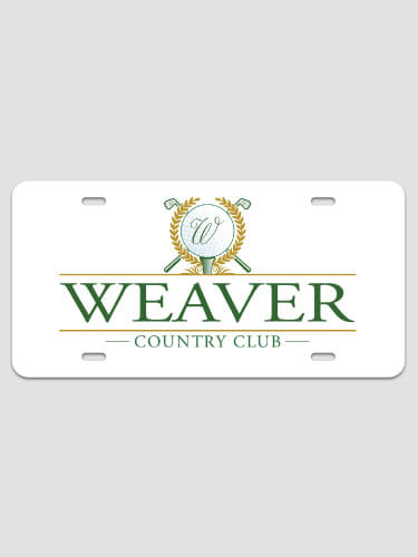 Country Club NA License Plate