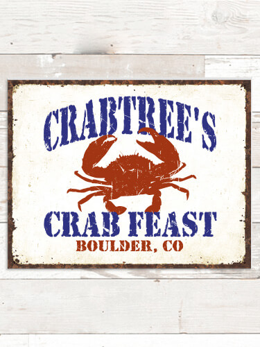 Crab Feast NA Tin Sign 16 x 12.5