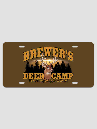 Deer Camp NA License Plate