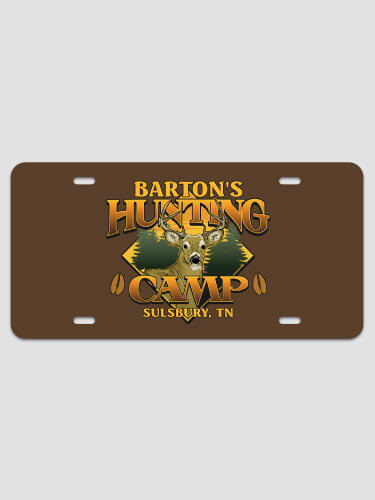 Deer Hunting Camp NA License Plate