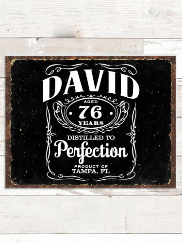 Distilled to Perfection NA Tin Sign 16 x 12.5