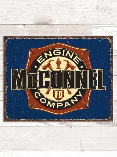 Engine Company NA Tin Sign 16 x 12.5