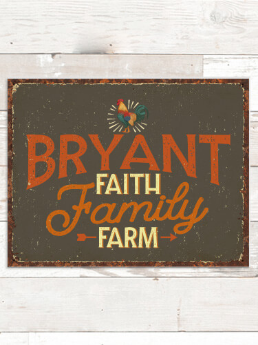 Faith Family Farm NA Tin Sign 16 x 12.5