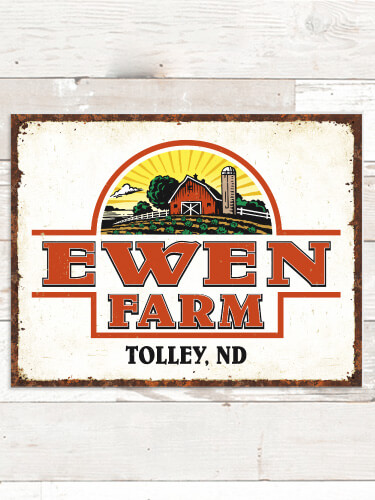 Farm NA Tin Sign 16 x 12.5