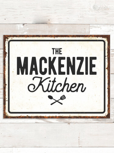 Farmhouse Kitchen NA Tin Sign 16 x 12.5