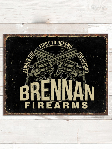 Firearms NA Tin Sign 16 x 12.5