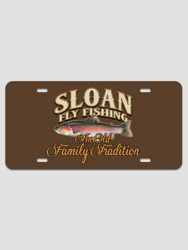 Fly Fishing Family Tradition NA License Plate