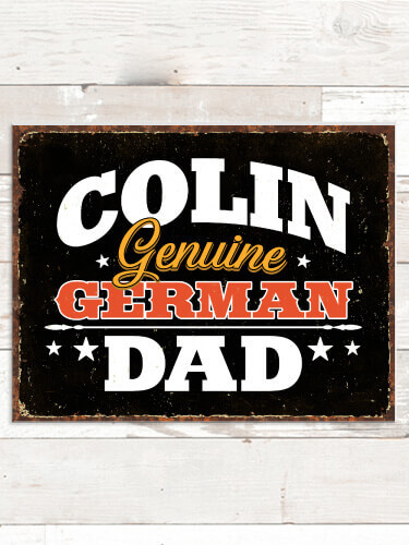 German Dad NA Tin Sign 16 x 12.5