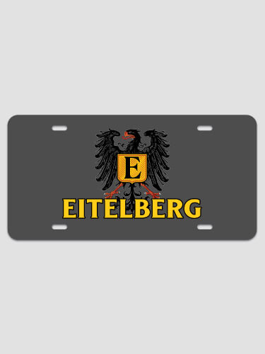German Monogram NA License Plate