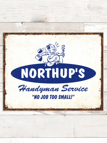 Handyman Service NA Tin Sign 16 x 12.5