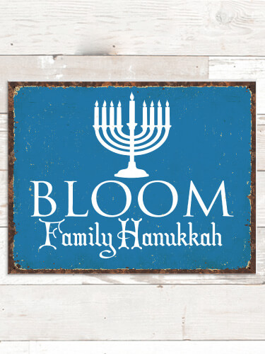 Hanukkah NA Tin Sign 16 x 12.5