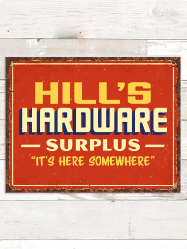 Hardware Surplus NA Tin Sign 16 x 12.5