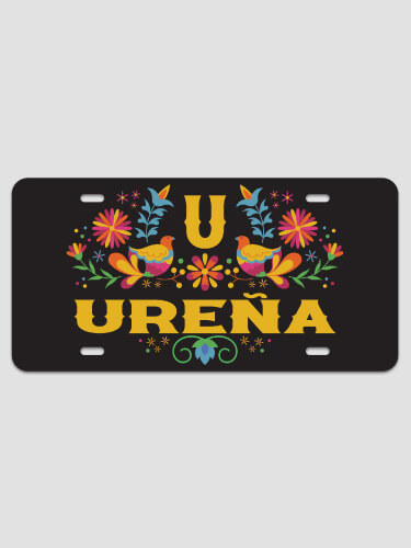 Personalized License Plate - Custom Text With Glitter Effect In 20 Colors