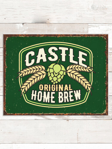 Home Brew NA Tin Sign 16 x 12.5